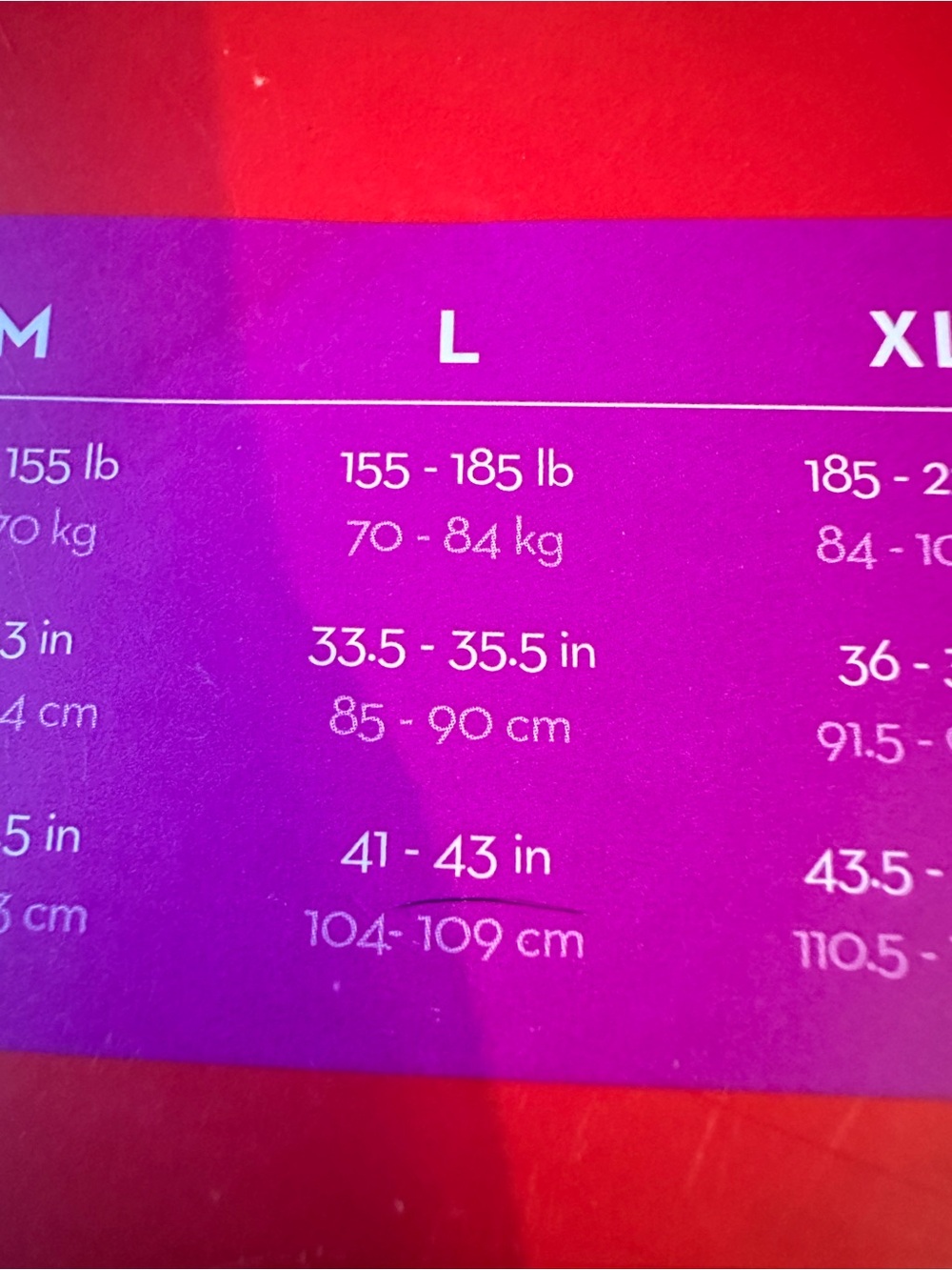 Size Chart Image - Picture 2 of 3